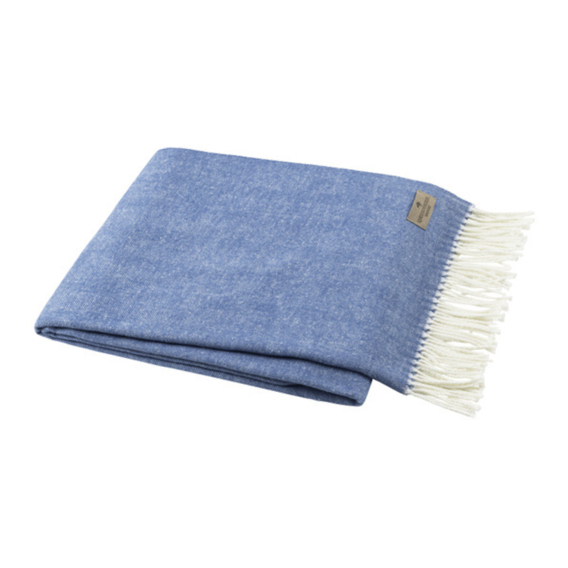 Azure Italian Herringbone Throw