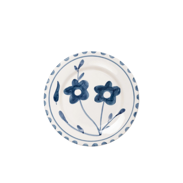 Little Blue Flowers Salad Plates