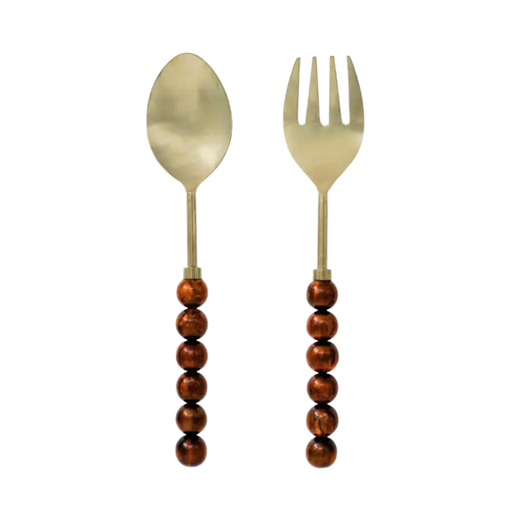 Brown Ball Serving Set