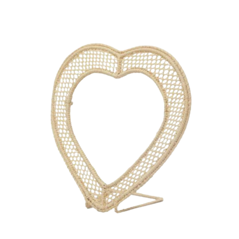 Heart-Shaped Woven Photo Frame