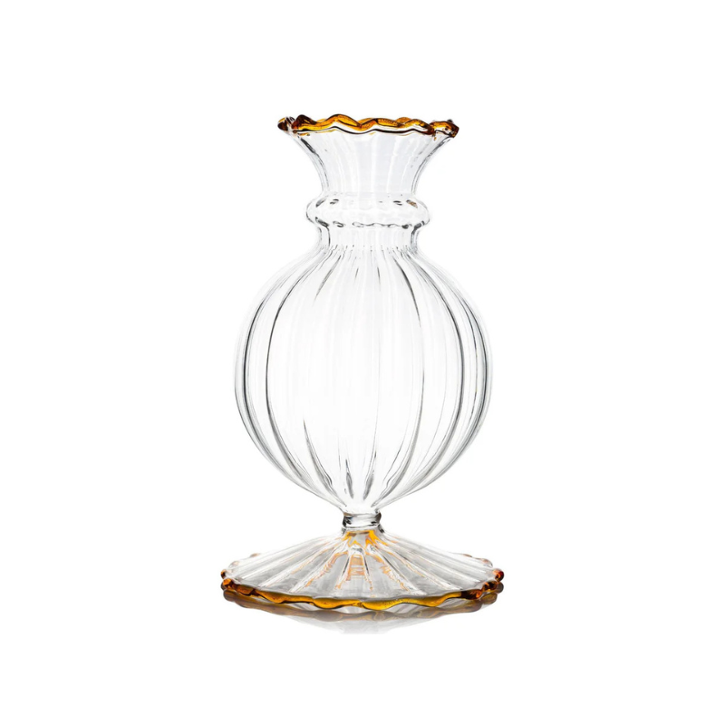 Poppy Bud Vase - Amber