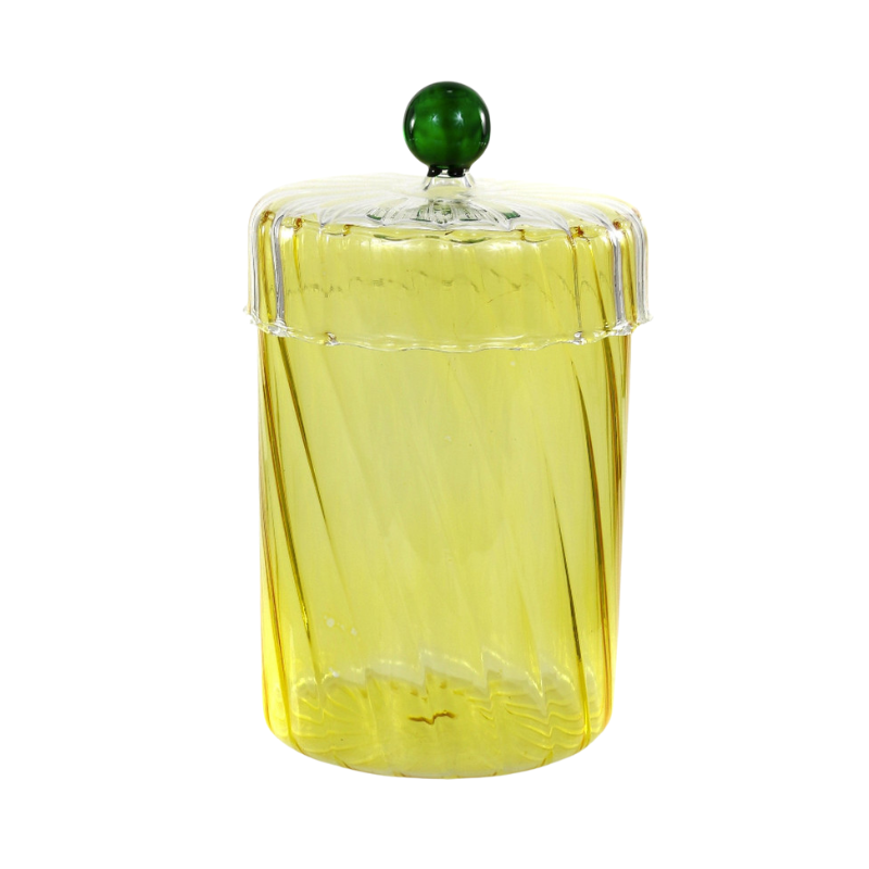 Yellow Pom Jar