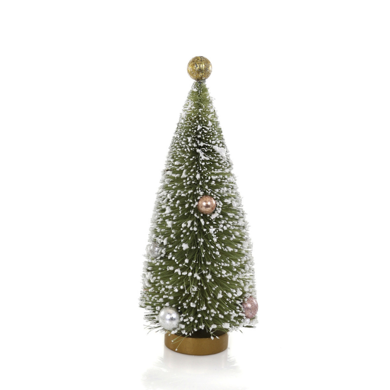 Bottle Brush Tree w/ Ornaments