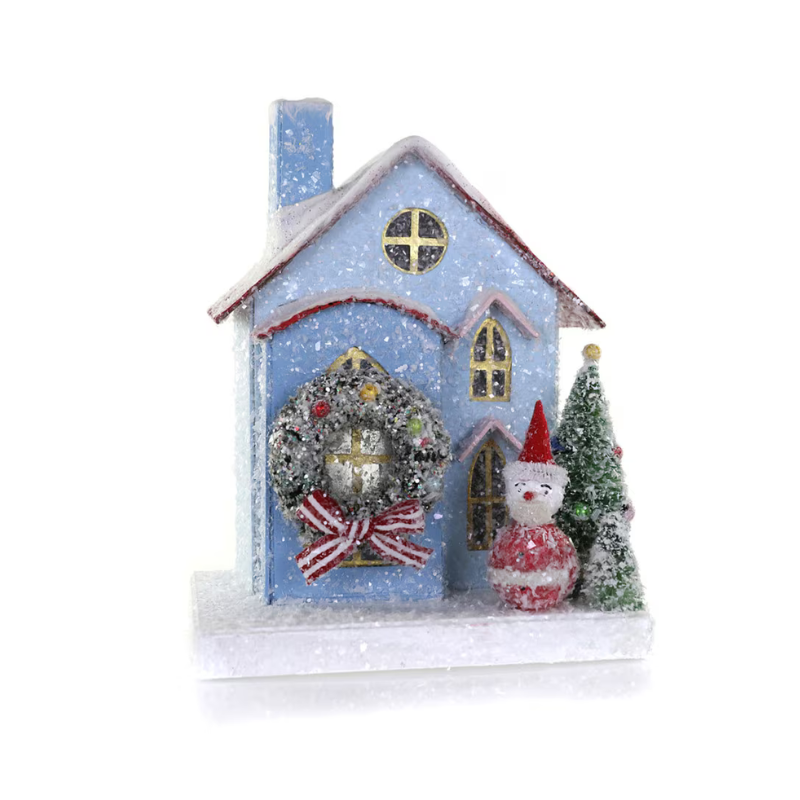 Petite Frosty Blue Cottage
