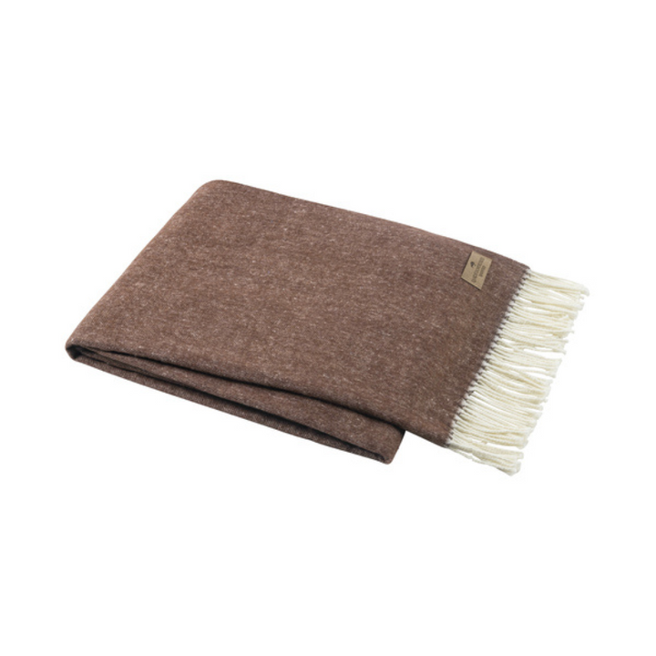 Chocolate Herringbone Throw