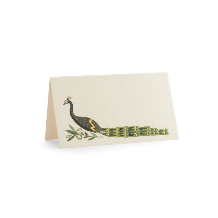 Peacock Place Cards