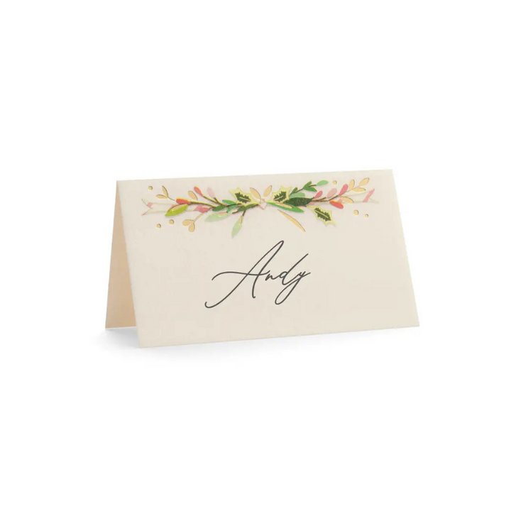 Winter Holiday Place Cards