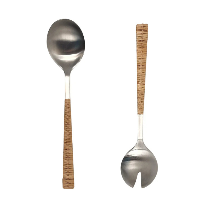 Woven Rattan Serving Set