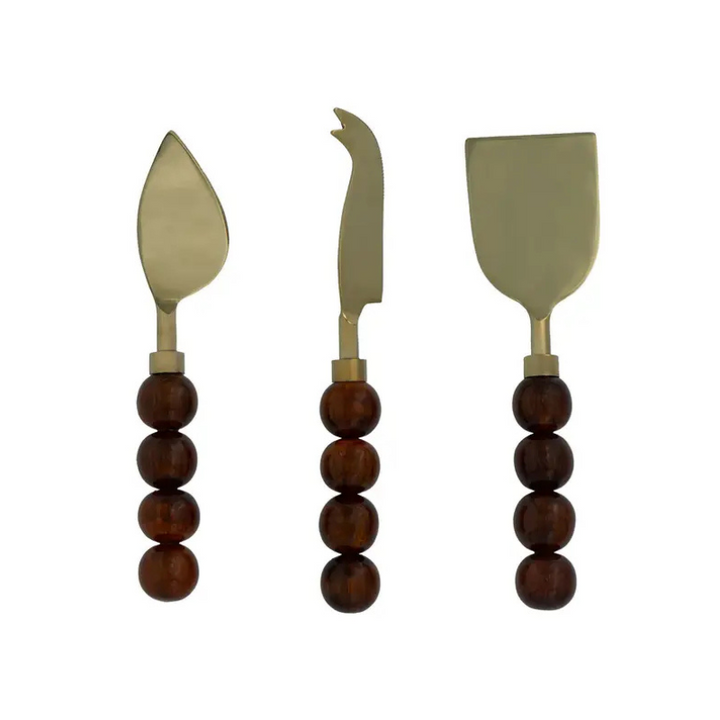 Brown Ball Cheese Knives