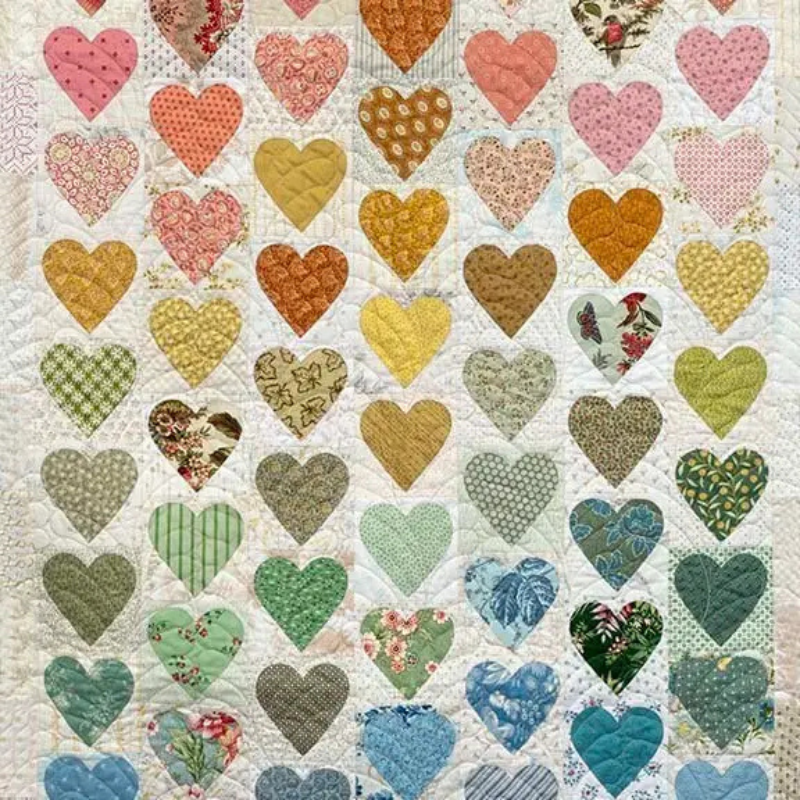 Colorful Heart Tea Towel