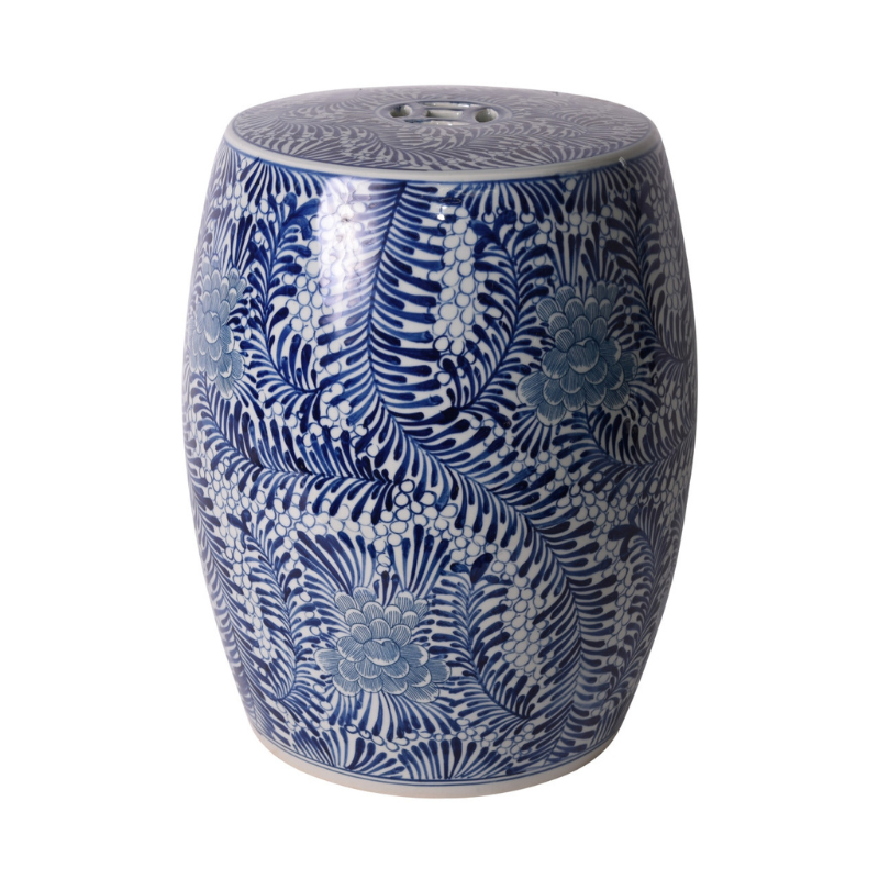 Blooming Flowers Garden Stool