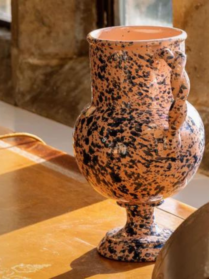 Splatter Verona Vase - Pink/Blue
