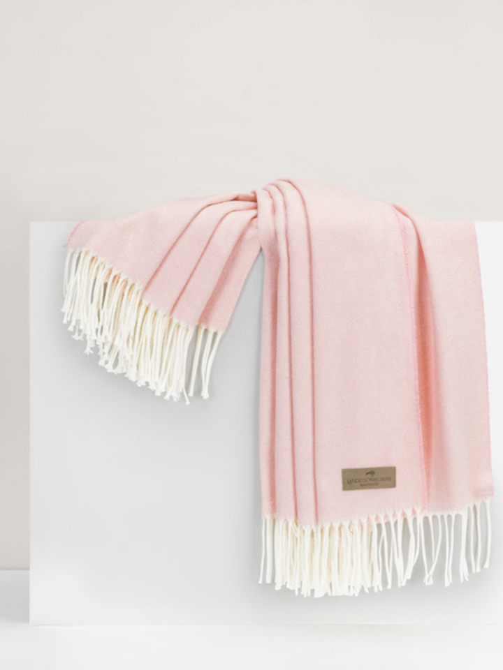 Cherry Blossom Italian Herringbone Throw