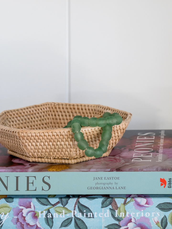 Small Octagonal Rattan Tray