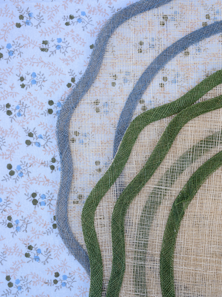 Scalloped Placemats - Pale Blue