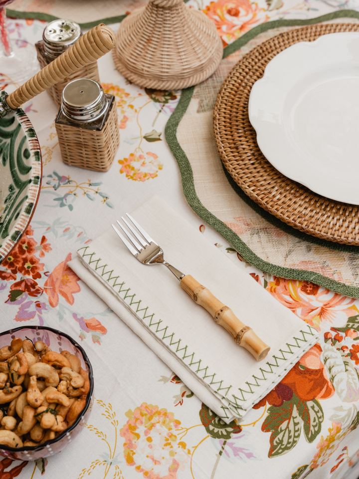 Scalloped Placemats - Green