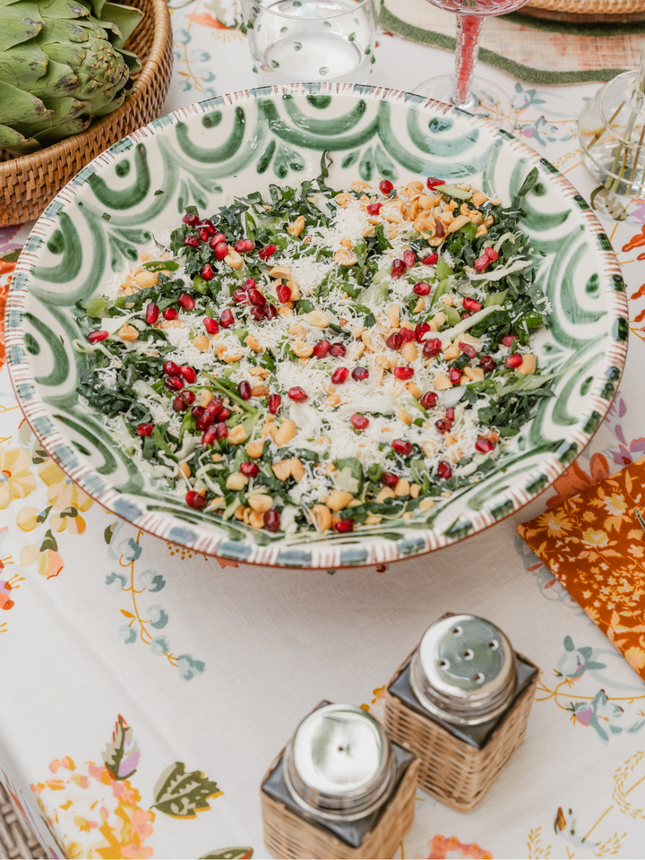 Floral Vine Bowl - Green