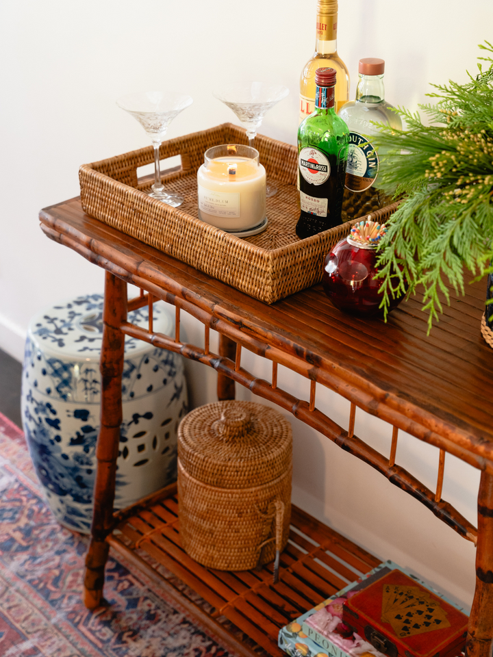 Village Flowers Garden Stool