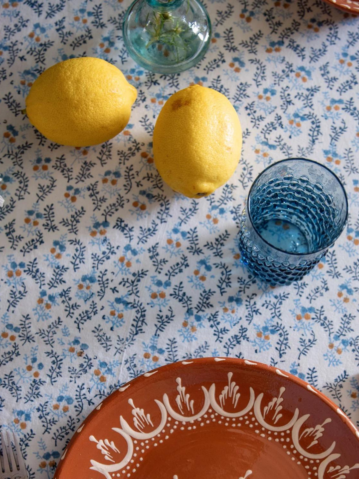 Little Flower Tablecloth - Blue