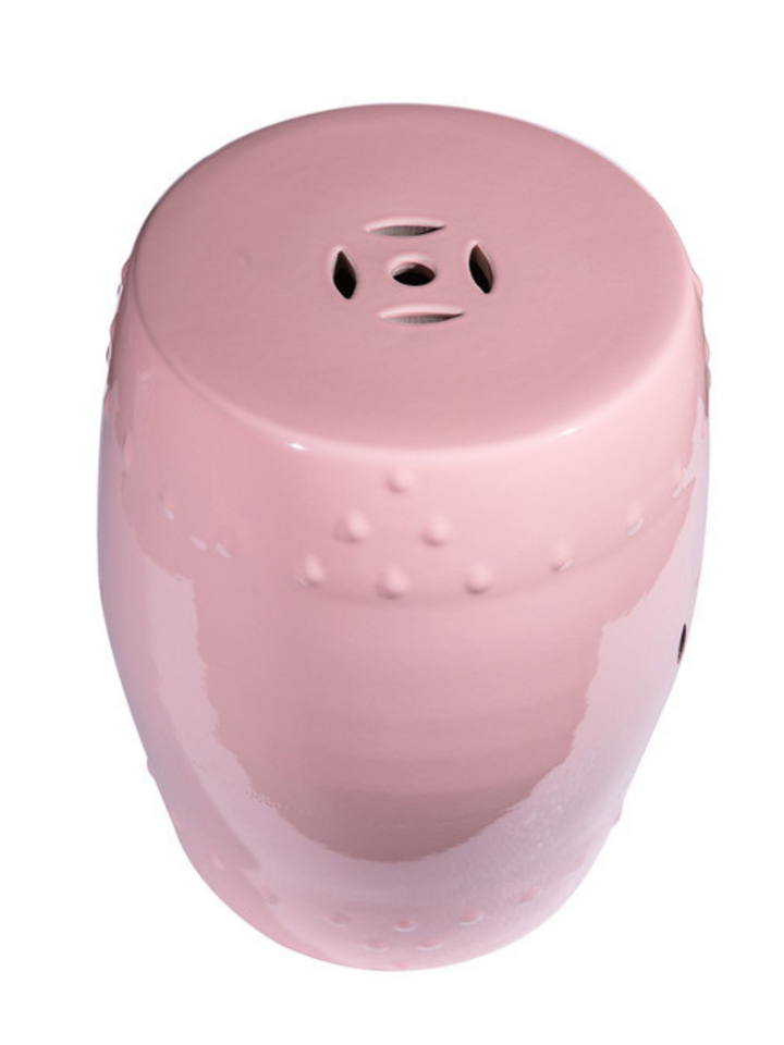 Flamingo Pink Garden Stool