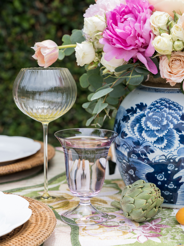 Claire Water Glasses - Pink