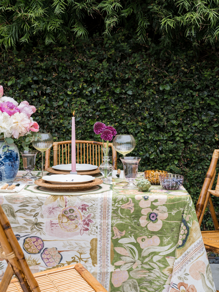 Green Lotus Tablecloth
