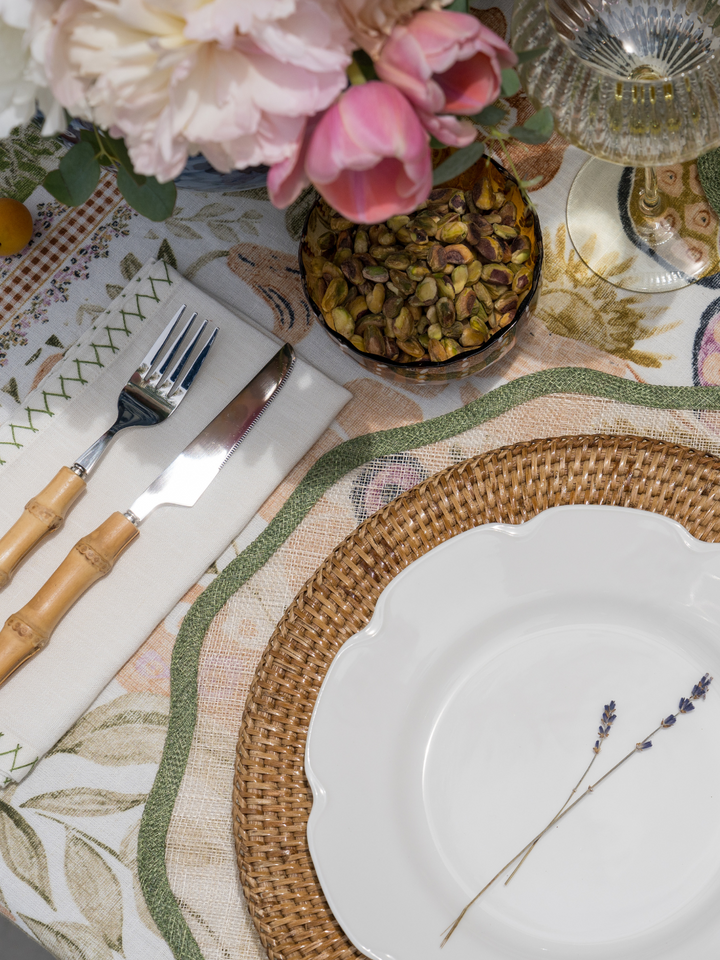 Scalloped Placemats - Green
