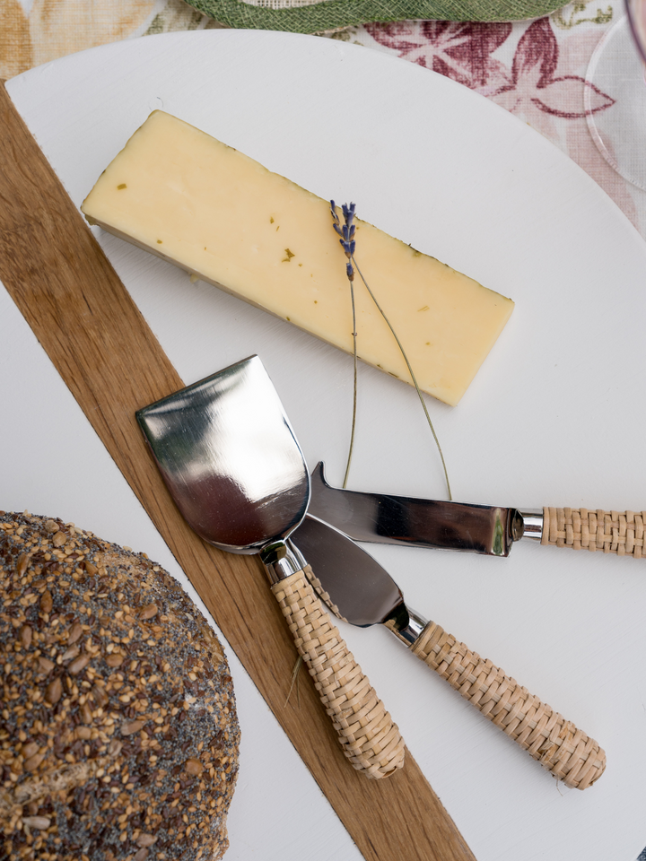 Rattan Cheese Knives