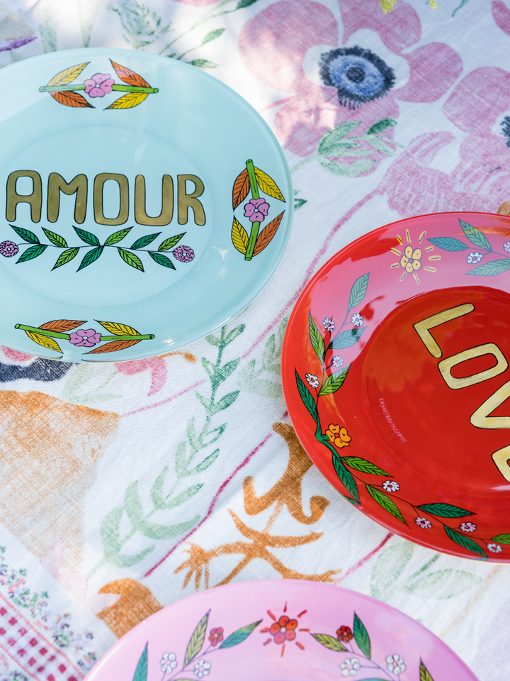 Hand-Painted Amour Plate