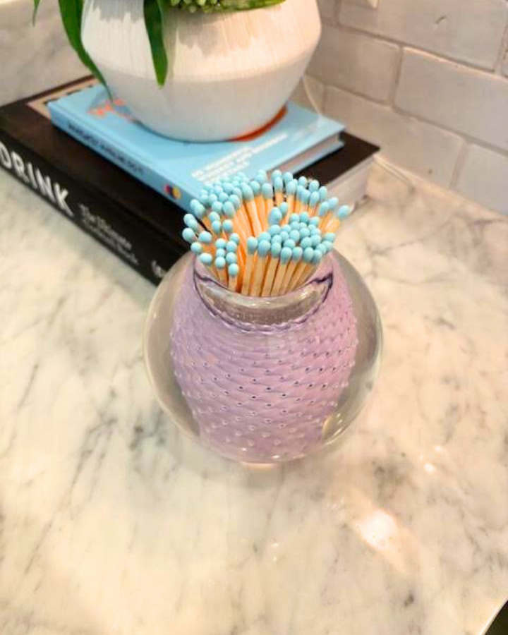 Lilac Glass Match Strike