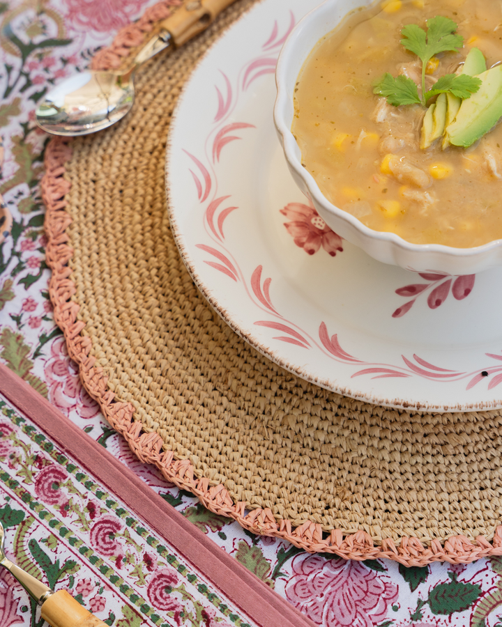 Woven Placemats - Pink