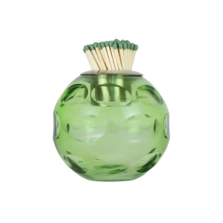 Greta Glass Match Strike - Green