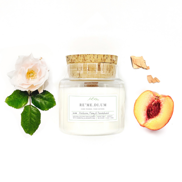 RE'ME.DI.UM Nectarine, Peony & Sandalwood Candle
