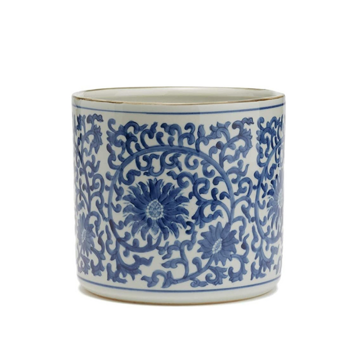 Blue & White Garden Planter