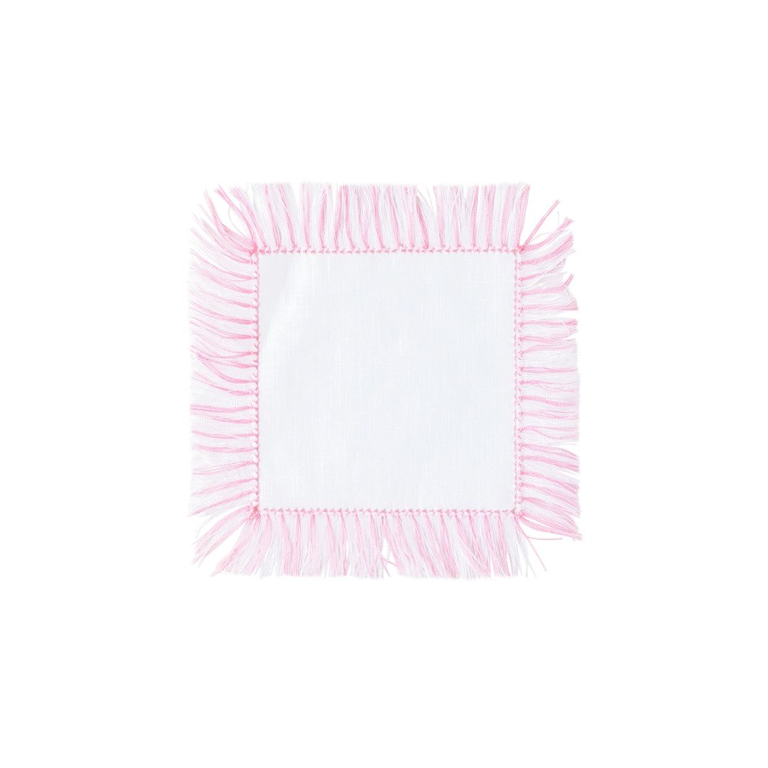 Fringe Coasters - Pink