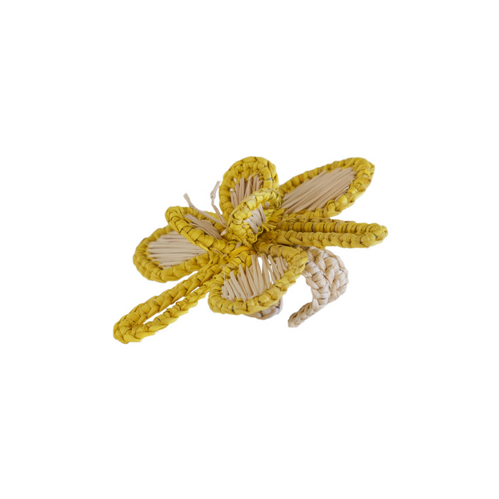 Orchid Napkin Rings - Yellow