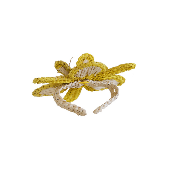 Orchid Napkin Rings - Yellow