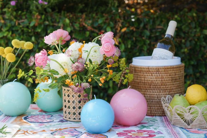 Sphere Candle - Light Blue