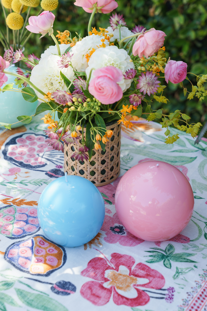 Sphere Candle - Light Blue