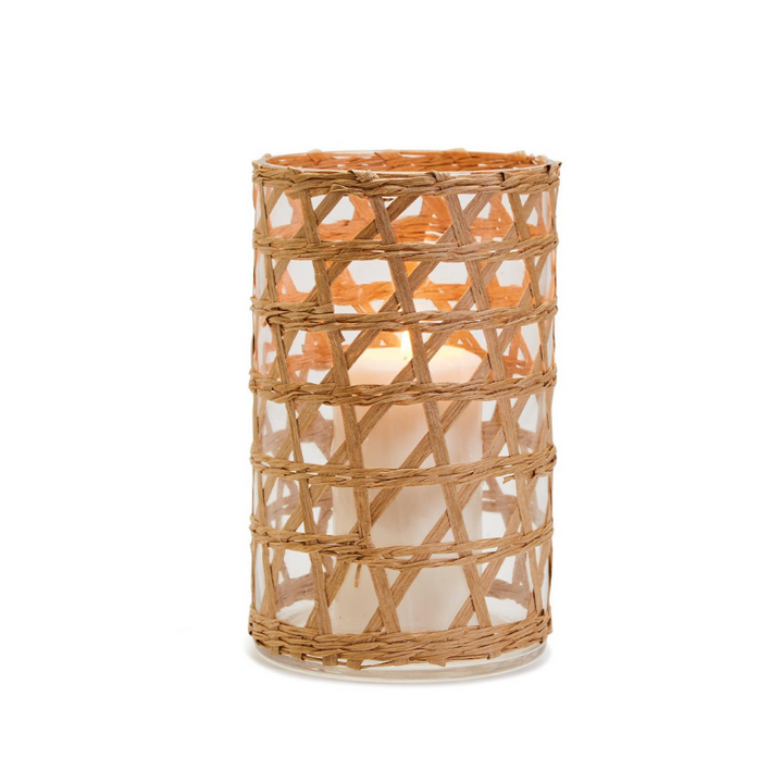 Raffia Wrapped Lattice Hurricane