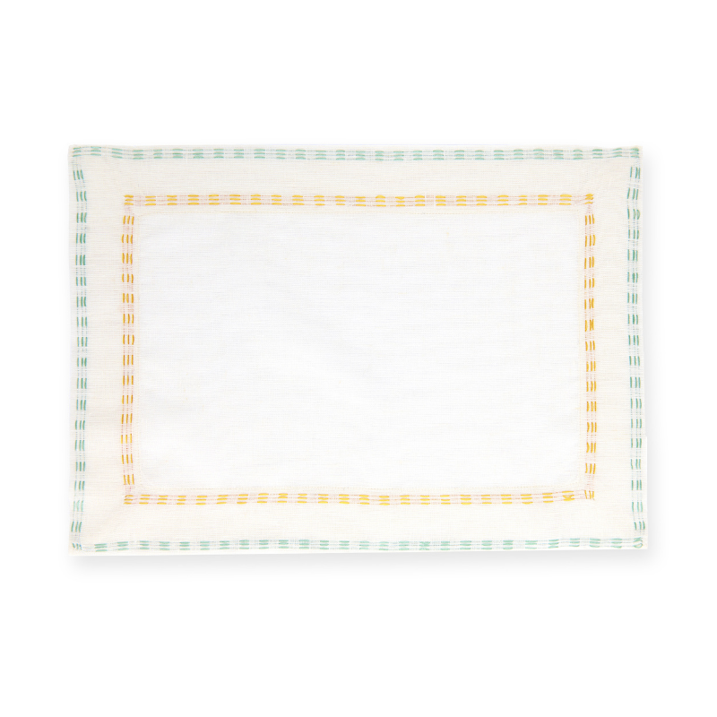 Nubia Placemats - Aqua/Amber