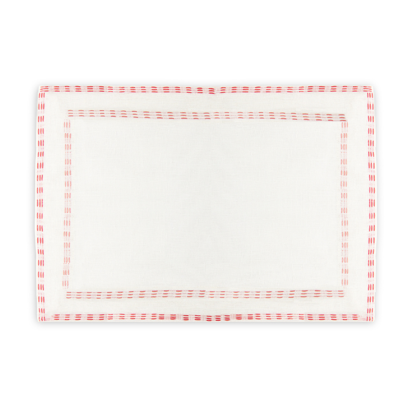 Nubia Placemats - Red/Pink