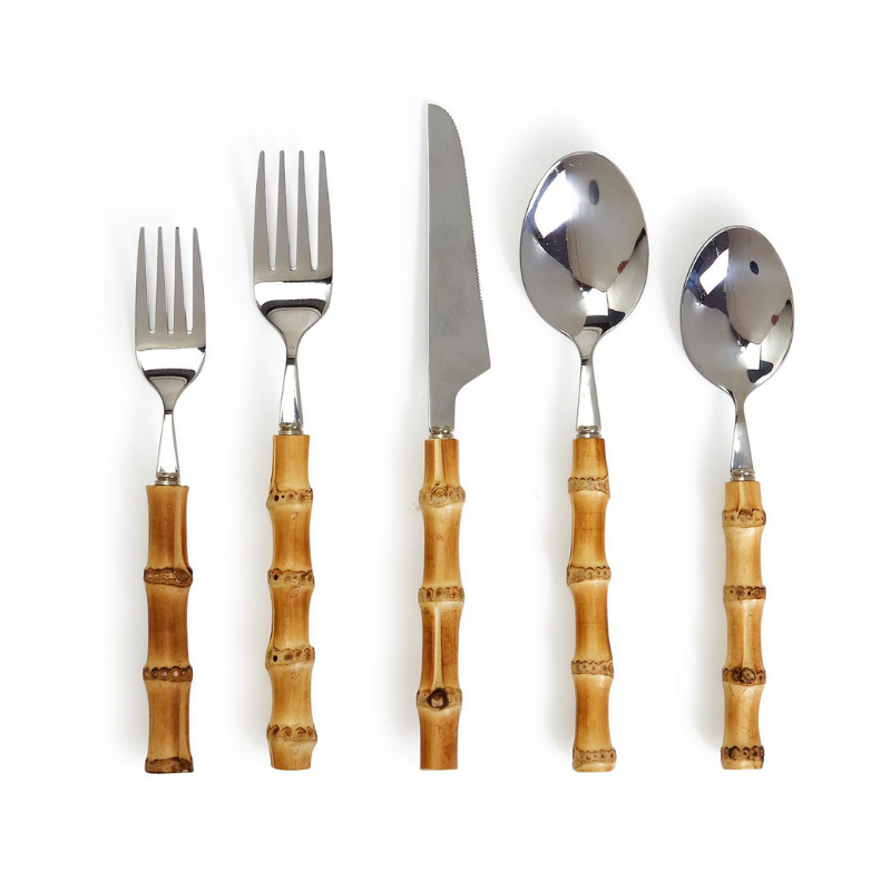 5pc Bamboo Cutlery Set