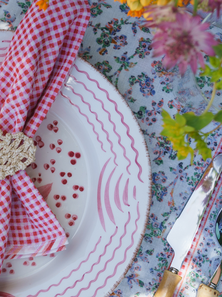 Pomegranate Dinner Plates - Pink