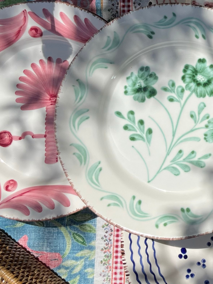 Palmas Dinner Plates - Pink