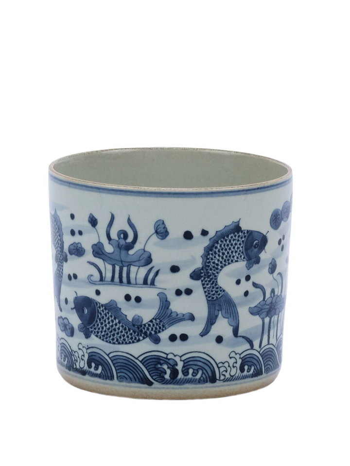 Blue Fish Planter