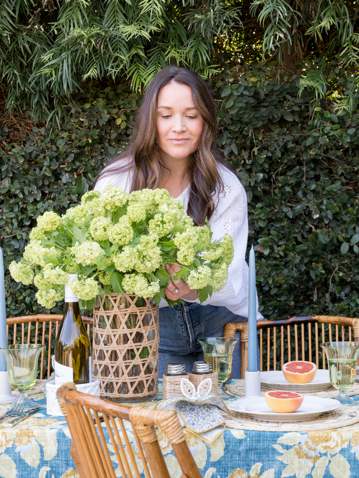 Raffia Wrapped Lattice Hurricane