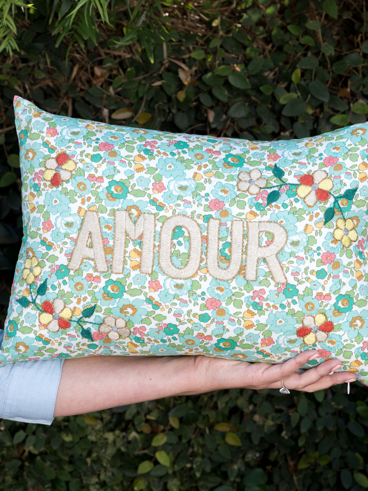 Liberty Embroidered Amour Pillow