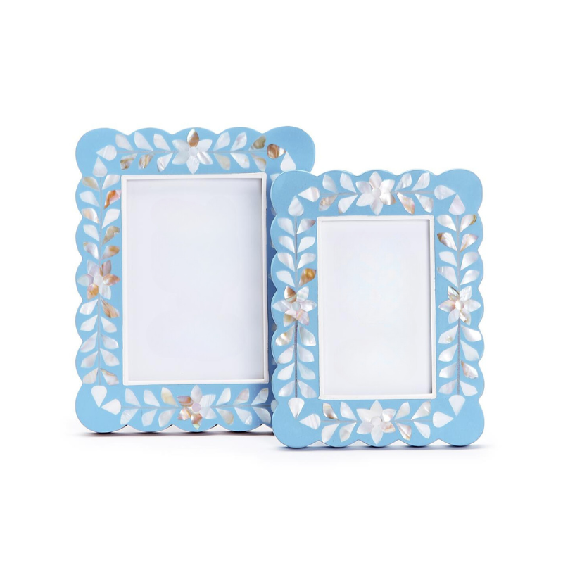 Hydrangea Mother Of Pearl Photo Frame
