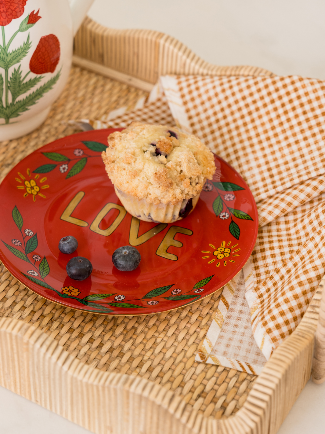 Hand-Painted Love Plate